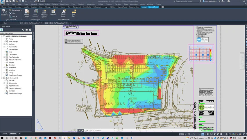 Civil Engineering | Ground Modelling Cut Fill 